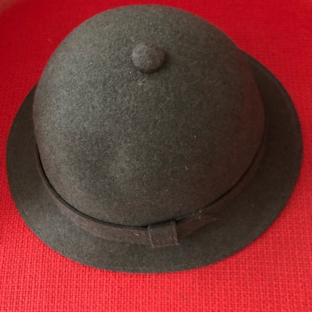 Vintage Forest Green Wool Felt Hat - Picture 3 of 8